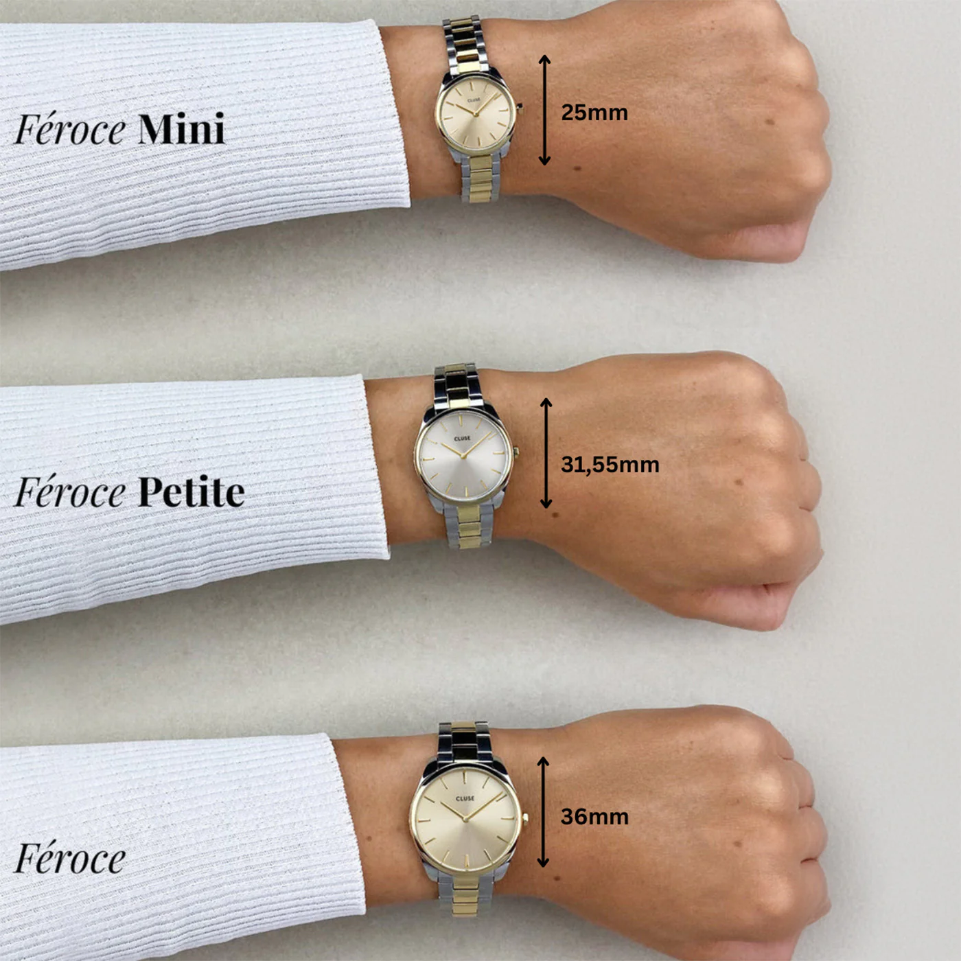 Féroce Petite Watch Steel, Dark Grey, Silver Colour - Image 7