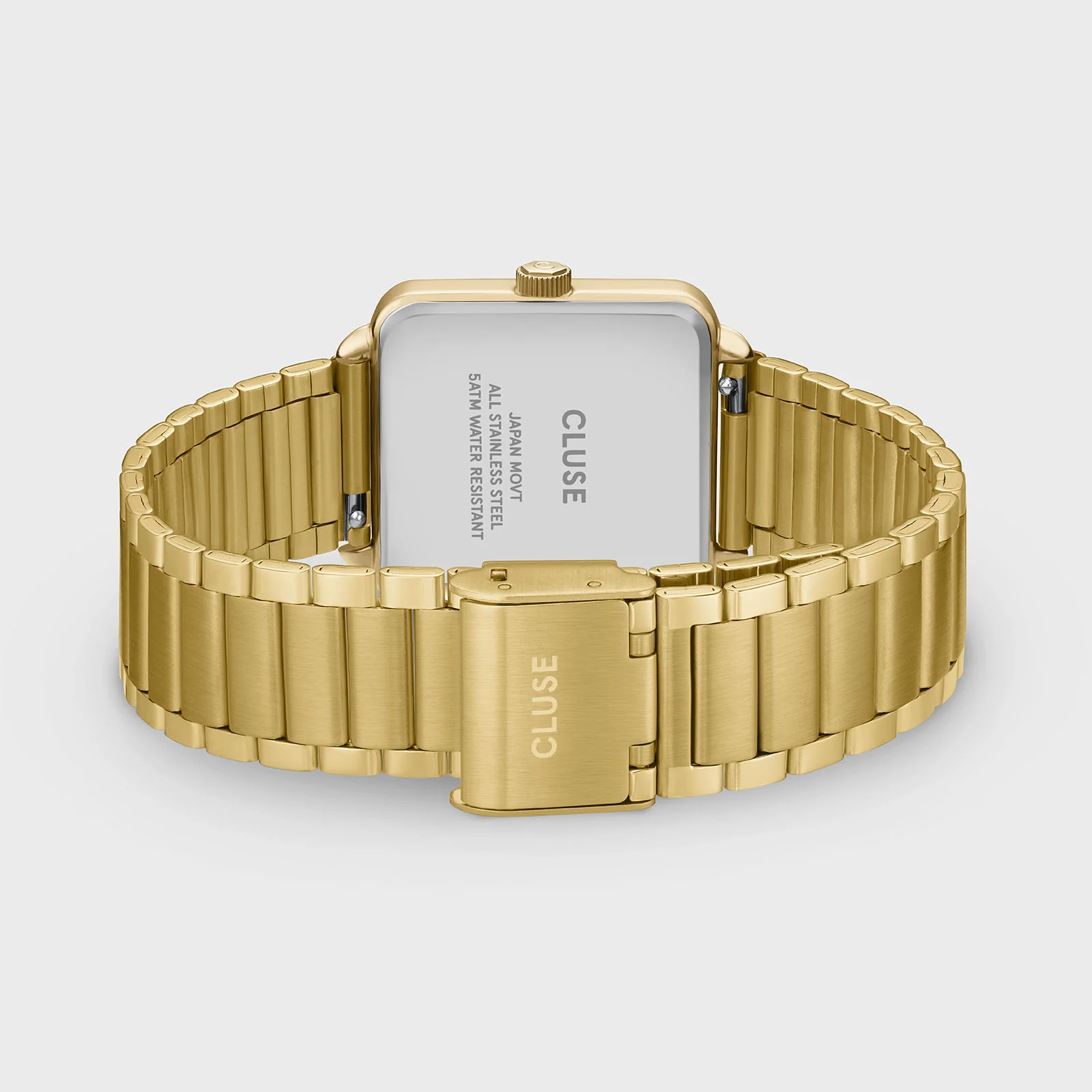 Gift Box La Tétragone Multifunction Watch Steel, Dark Cherry & Bead Bracelet, Gold Colour - Image 5