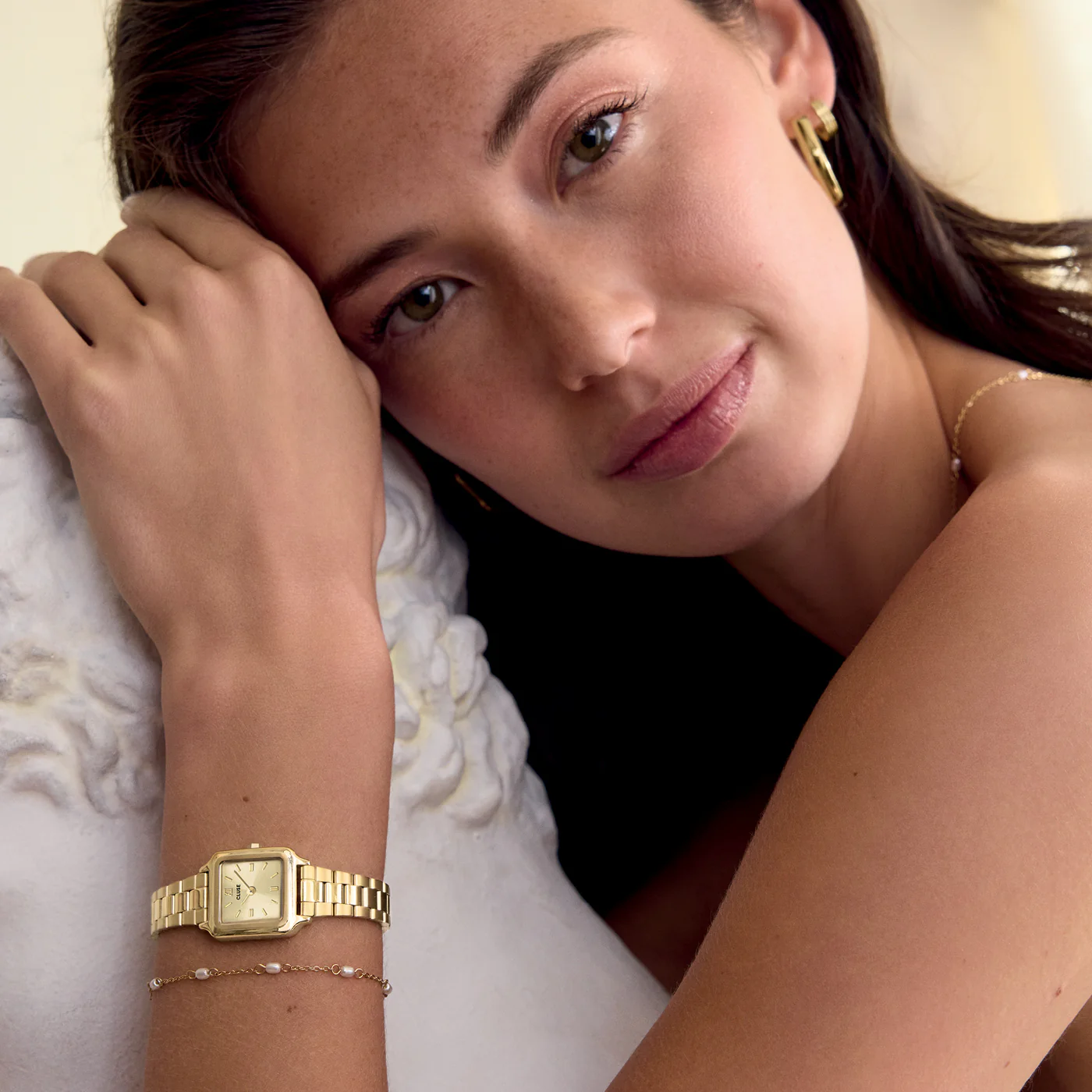 Gracieuse Mini Watch Steel, Full Gold Colour - Image 12