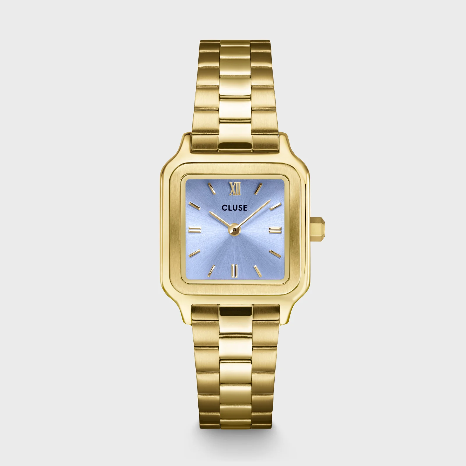 Gracieuse Petite Watch Steel, Frosted Lilac, Gold Colour