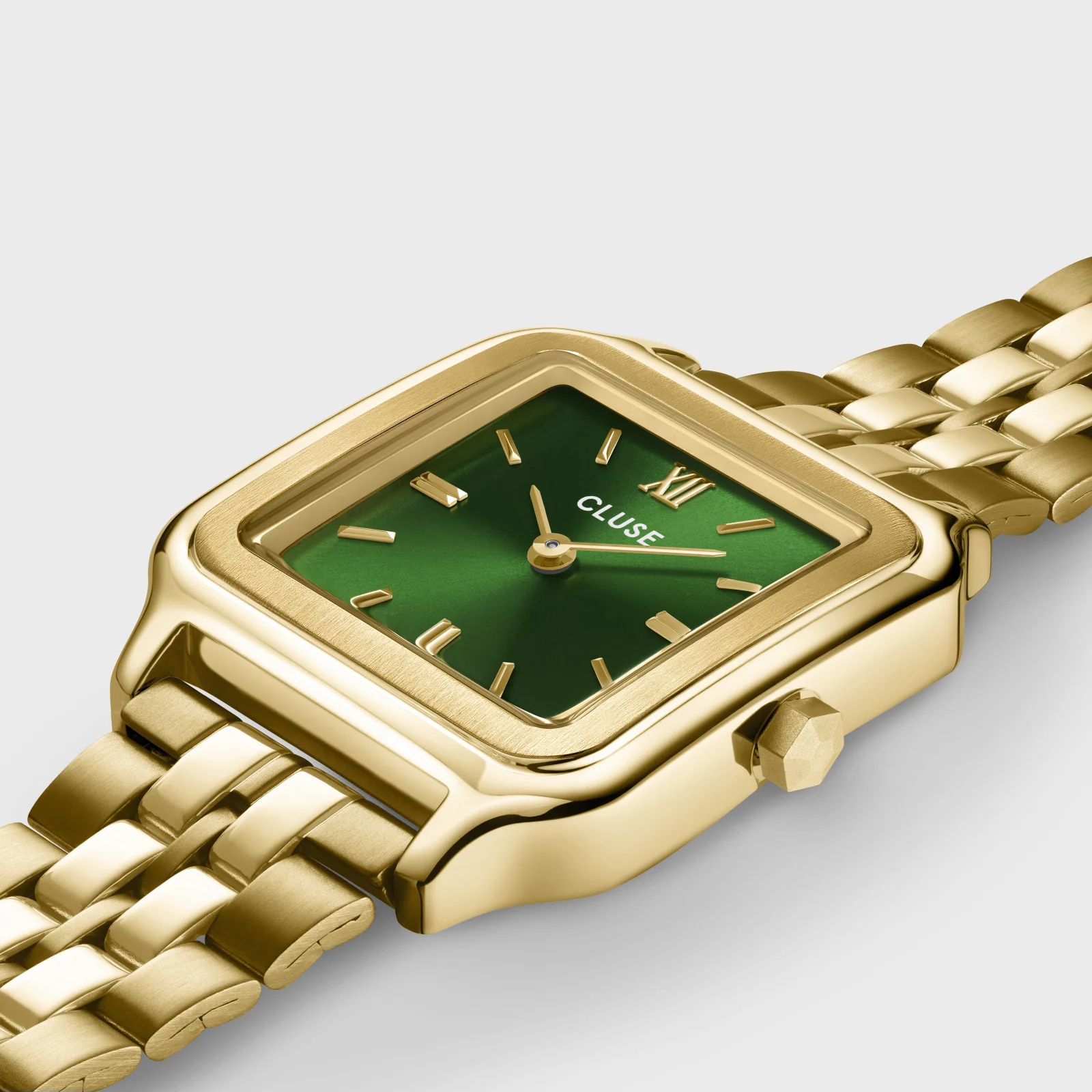 Gracieuse Watch Steel, Forest Green, Gold Colour - Image 3