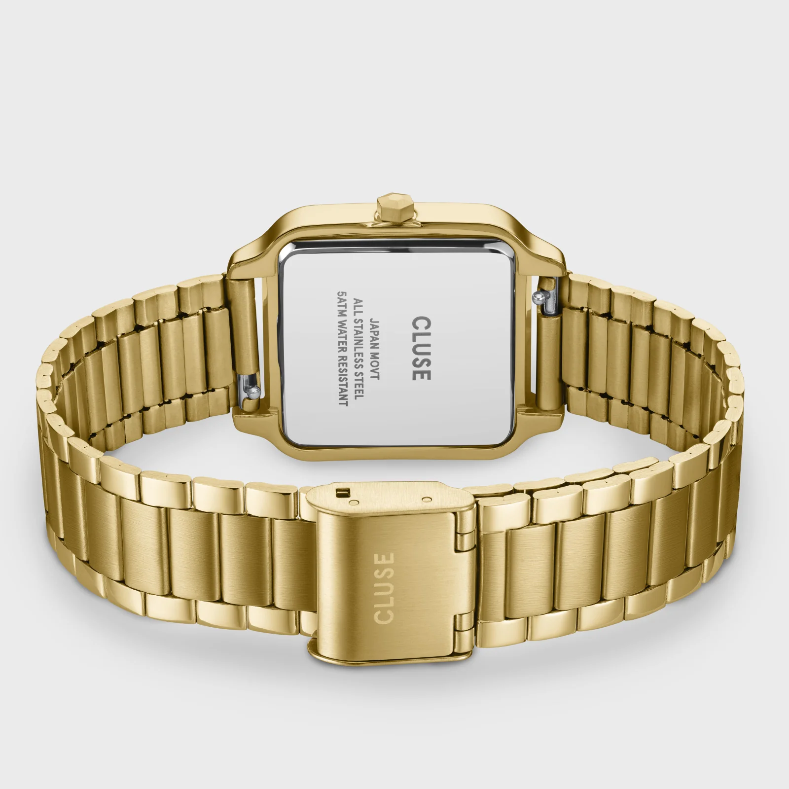 Gracieuse Watch Steel, Sunray Textured Full Gold Colour - Image 4