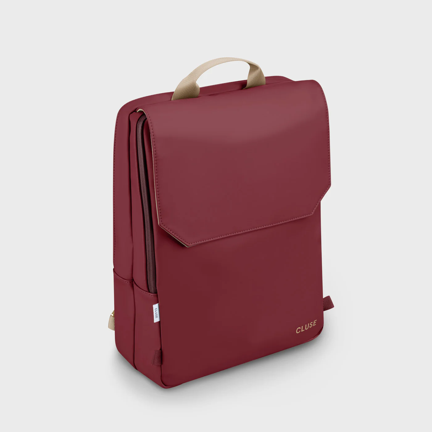 Le Réversible Backpack, Bordeaux Beige, Gold Colour - Image 9