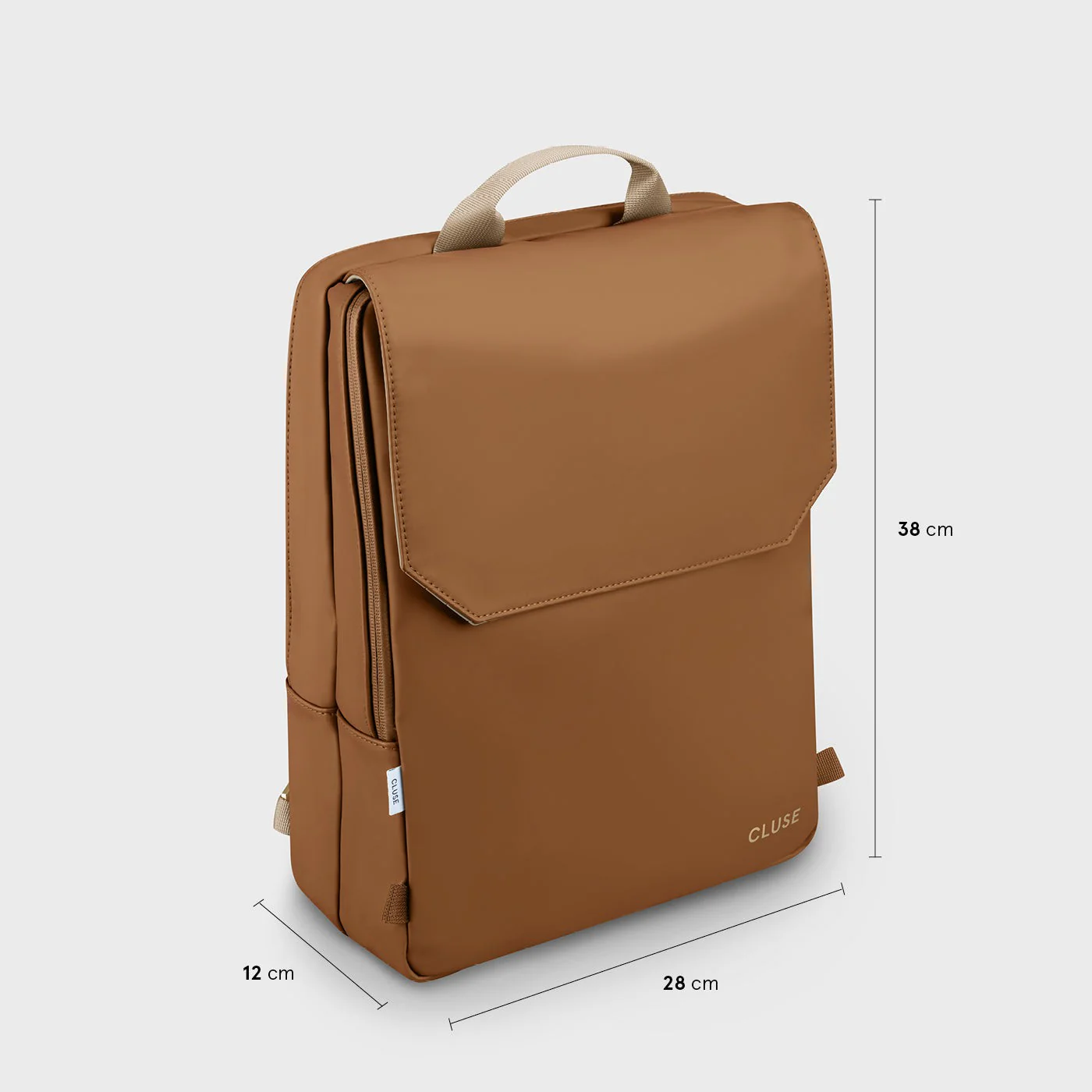 Le Réversible Backpack, Camel Beige, Gold Colour - Image 8