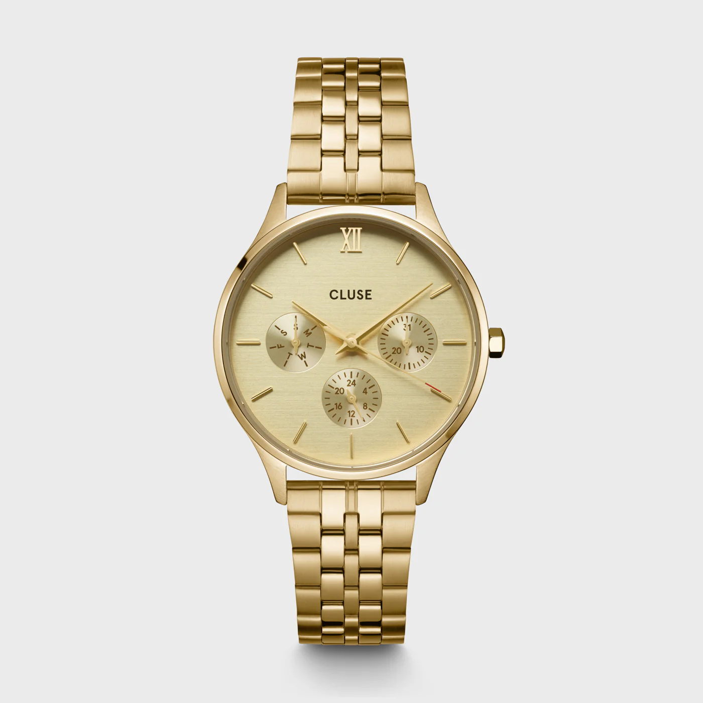 Minuit Multifunction Watch Steel, Full Gold colour