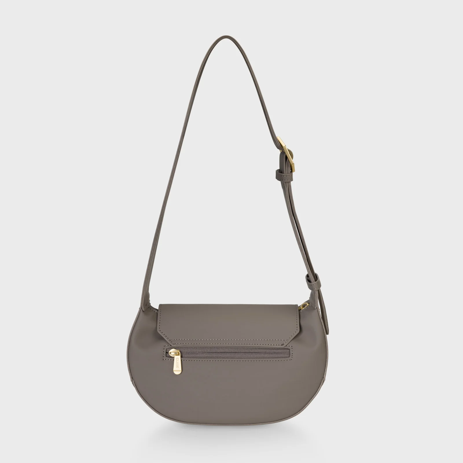 Sacroisé Petite Crossbody Bag, Dark Grey, Gold Colour - Image 3