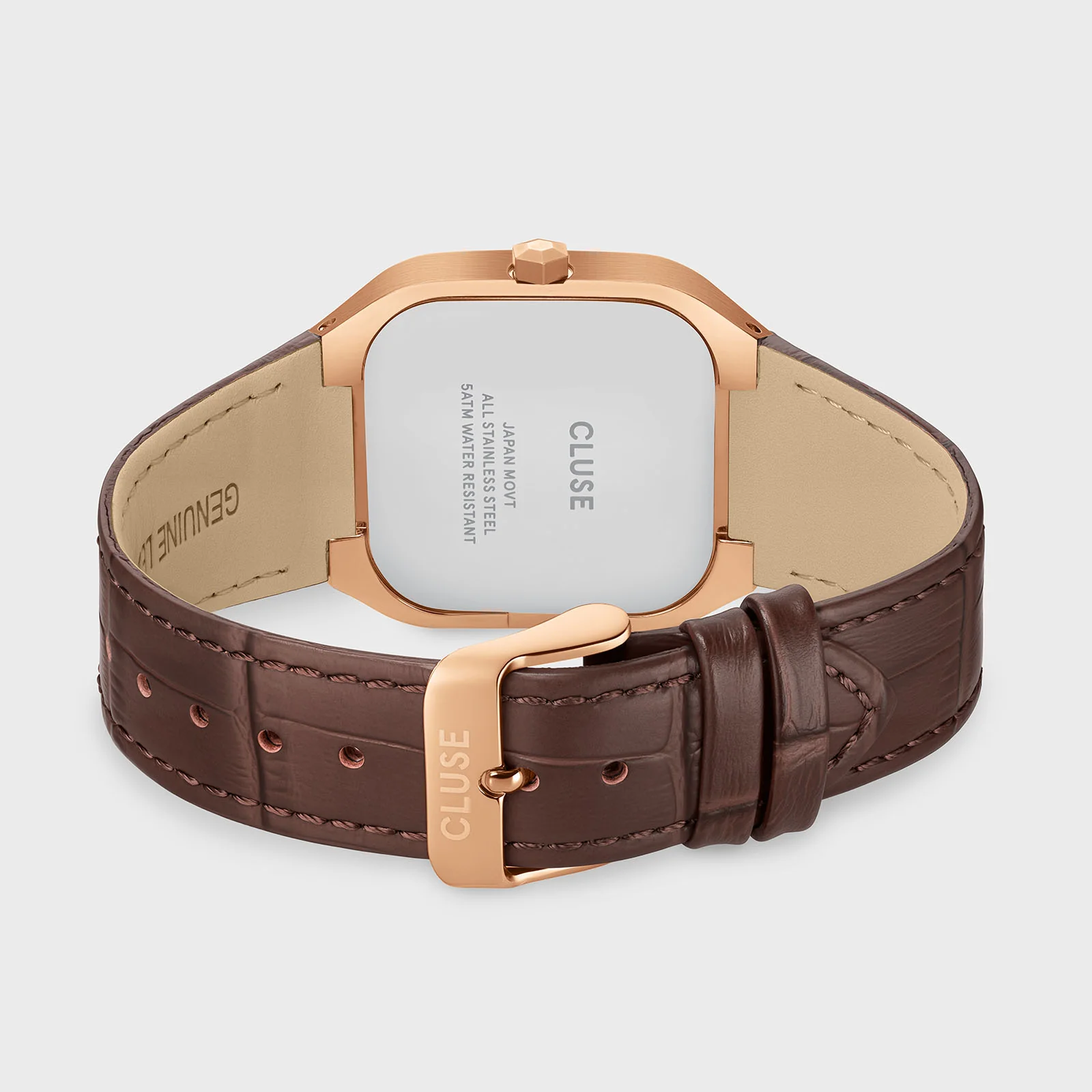 Quadrus Multifunction Watch Leather, Green, Rose Gold Colour - Image 4