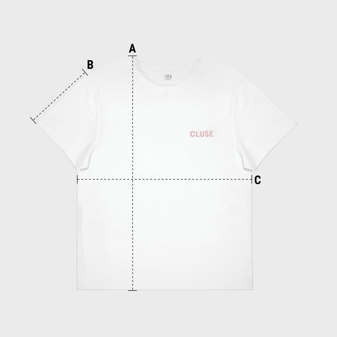T-Shirt White, Pink Logo, Medium - Image 4