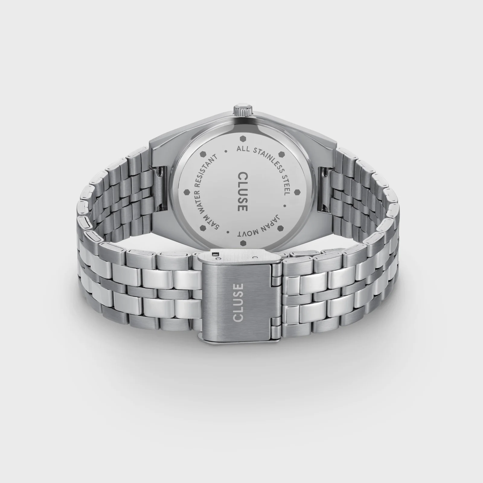 Retro 70s Watch Steel, Light Salmon, Silver Colour - Image 4
